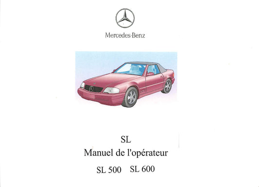 MERCEDES SL 500 / SL 600 / R129 (2001) Manuel utilisateur - 297 pages (Français)