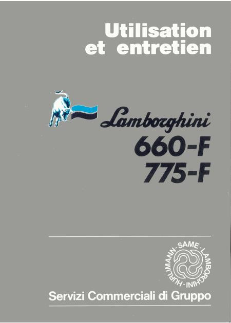 LAMBORGHINI 660-F - Manuel Utilisation et entretien